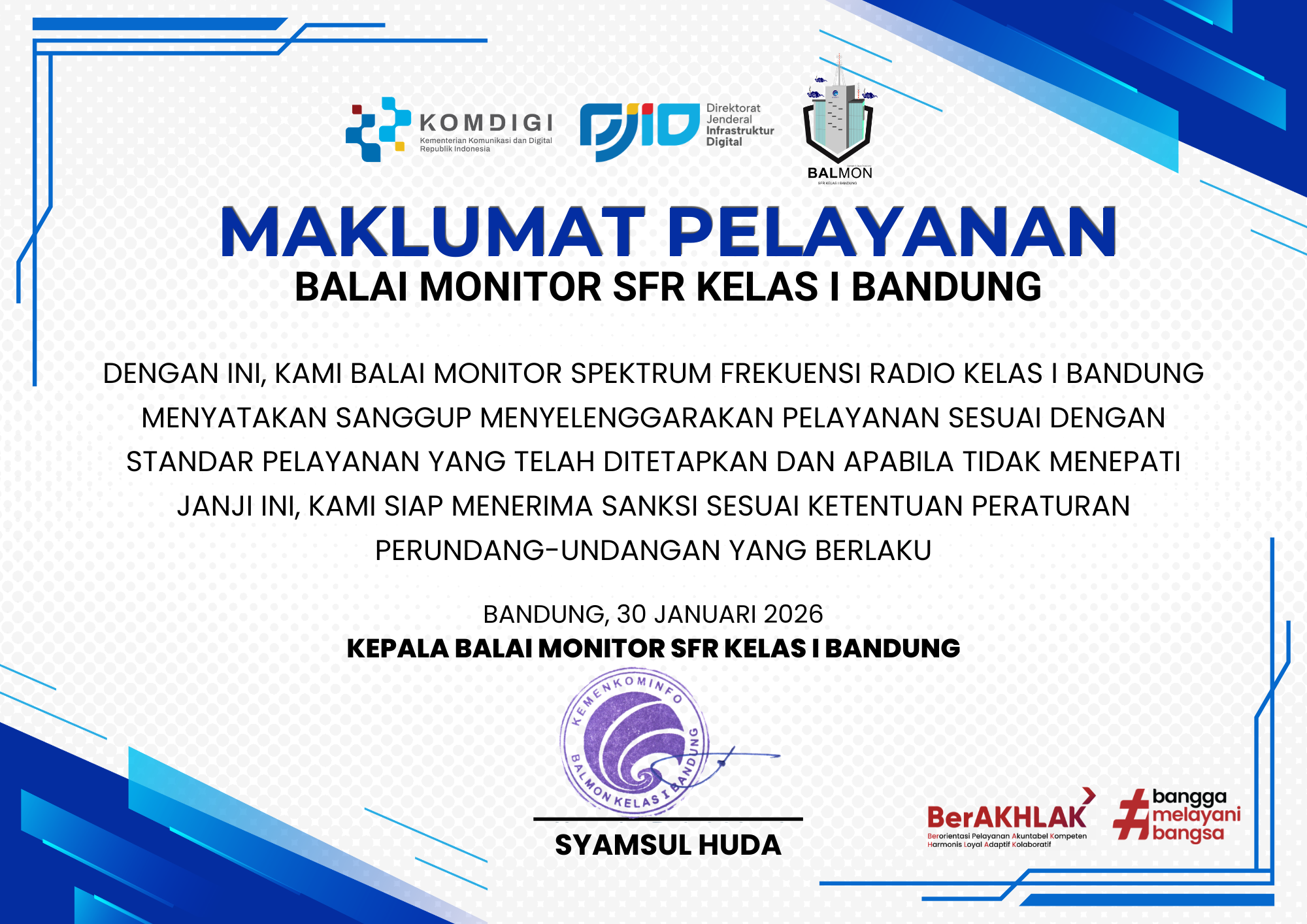 Maklumat Pelayanan